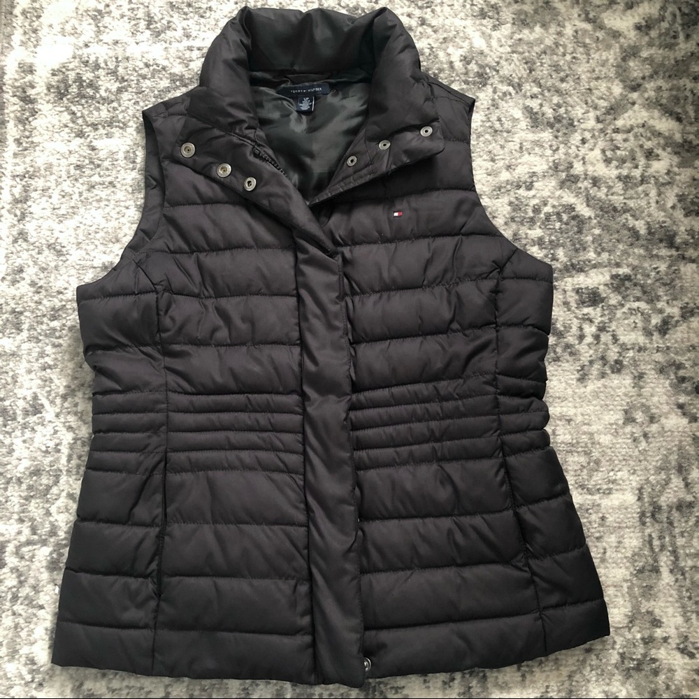Tommy Hilfiger Black Puffer Vest - Small